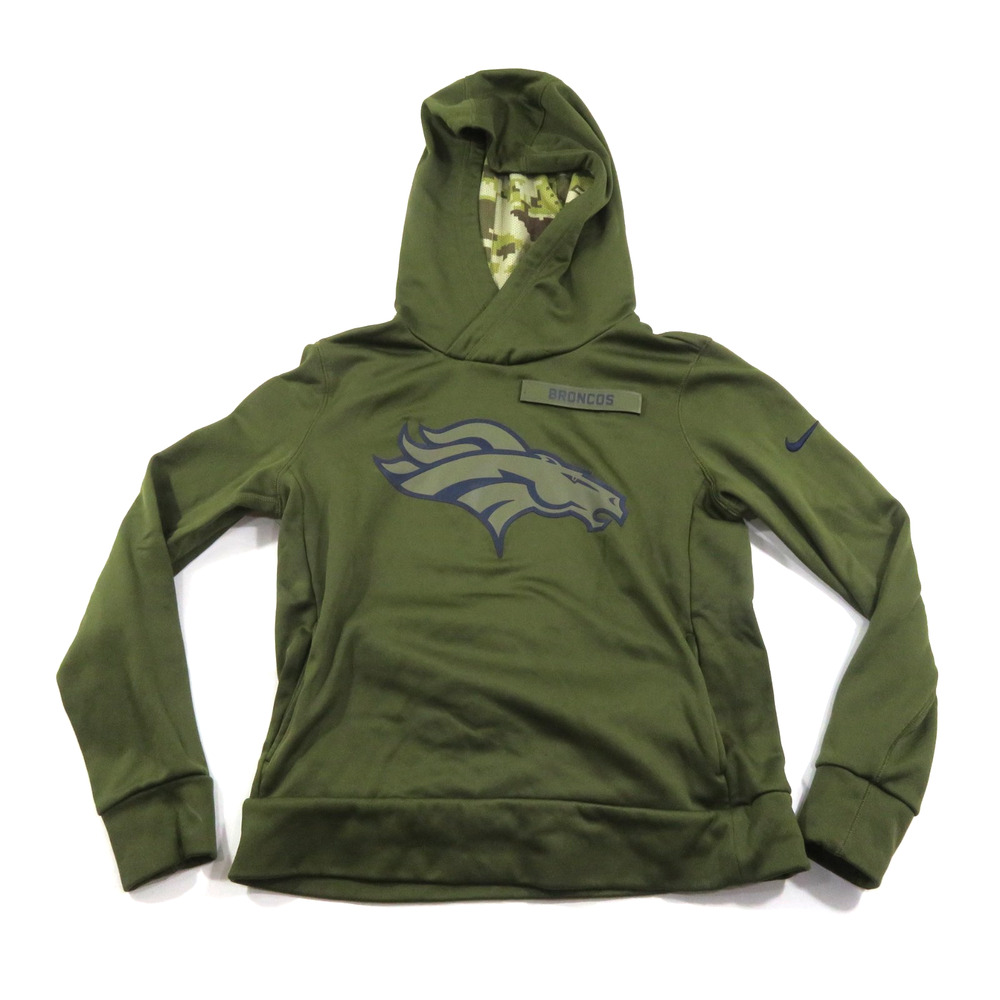 Nike Denver Broncos Salute To Service Hoodie Green Sz S